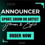 I will be your ring announcer for sports, shows and artists